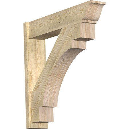 Ekena Millwork Merced Rough Sawn Traditional Outlooker, Douglas Fir, 8"W x 38"D x 38"H OUT08X38X38MRC01RDF